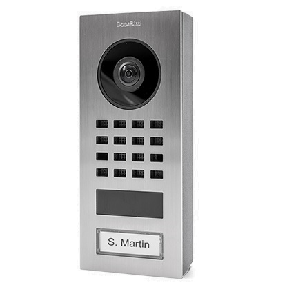 Doorbird D1101V Video Door Station, Surface-Mount, Stainless, 1080p